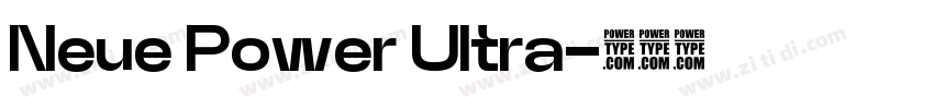 Neue Power Ultra字体转换